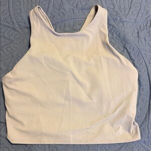 Athleta Light Beige Crop Top